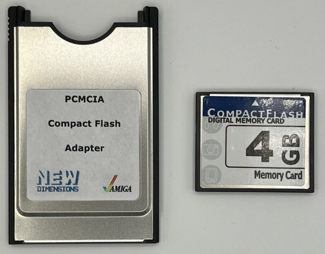 Amiga 600/1200 PCMCIA Compact Flash CF Adapter Kit with 4GB Card - All-in-One Adapter Kit thumbnail 3